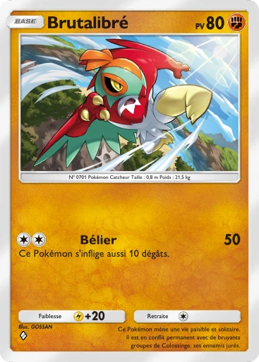 Carte Pokémon Brutalibré de l'extension Méga-Rayonnement