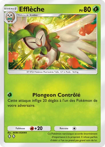 Carte Pokémon Efflèche de l'extension Crise Interdimensionnelle