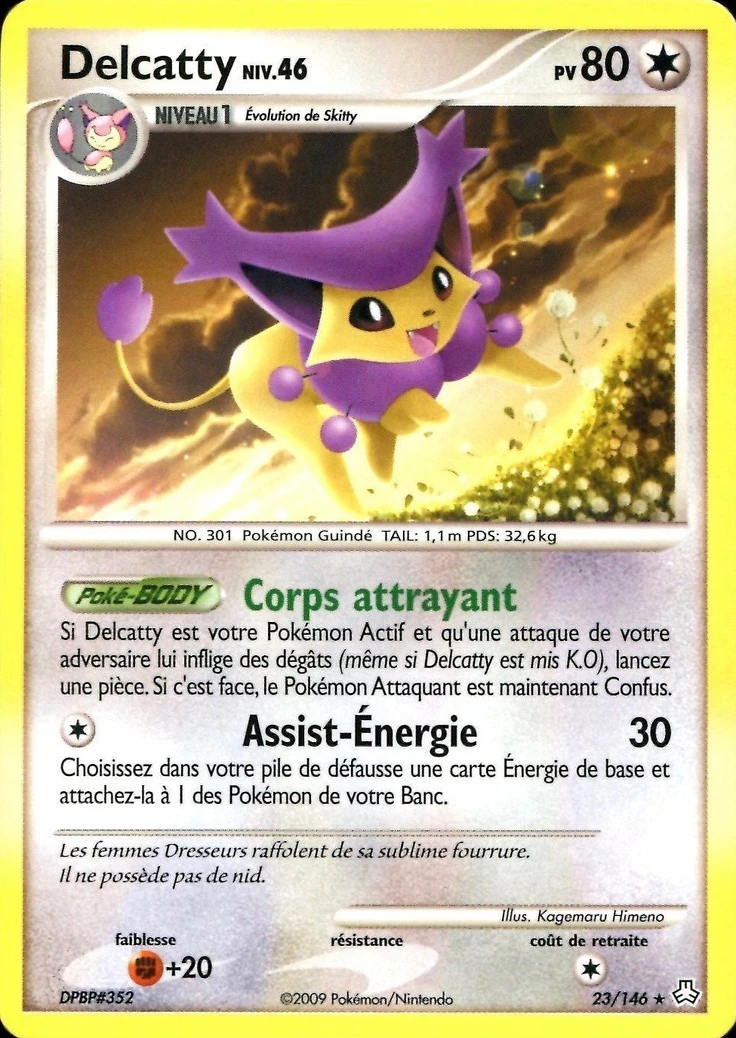 Carte Pokémon Delcatty de l'extension Éveil des Légendes