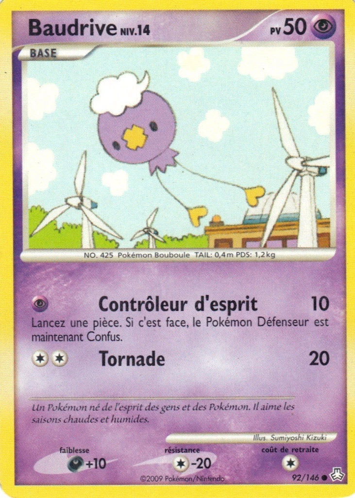 Carte Pokémon Baudrive de l'extension Éveil des Légendes