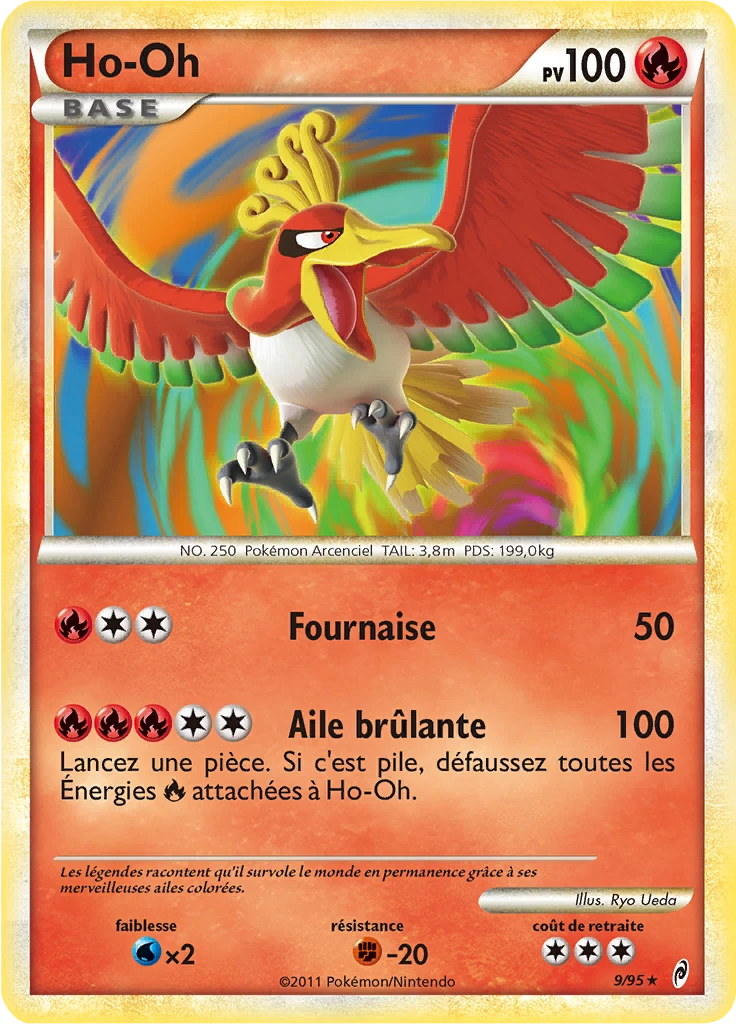 Carte Pokémon Ho-Oh de l'extension L'appel des Légendes