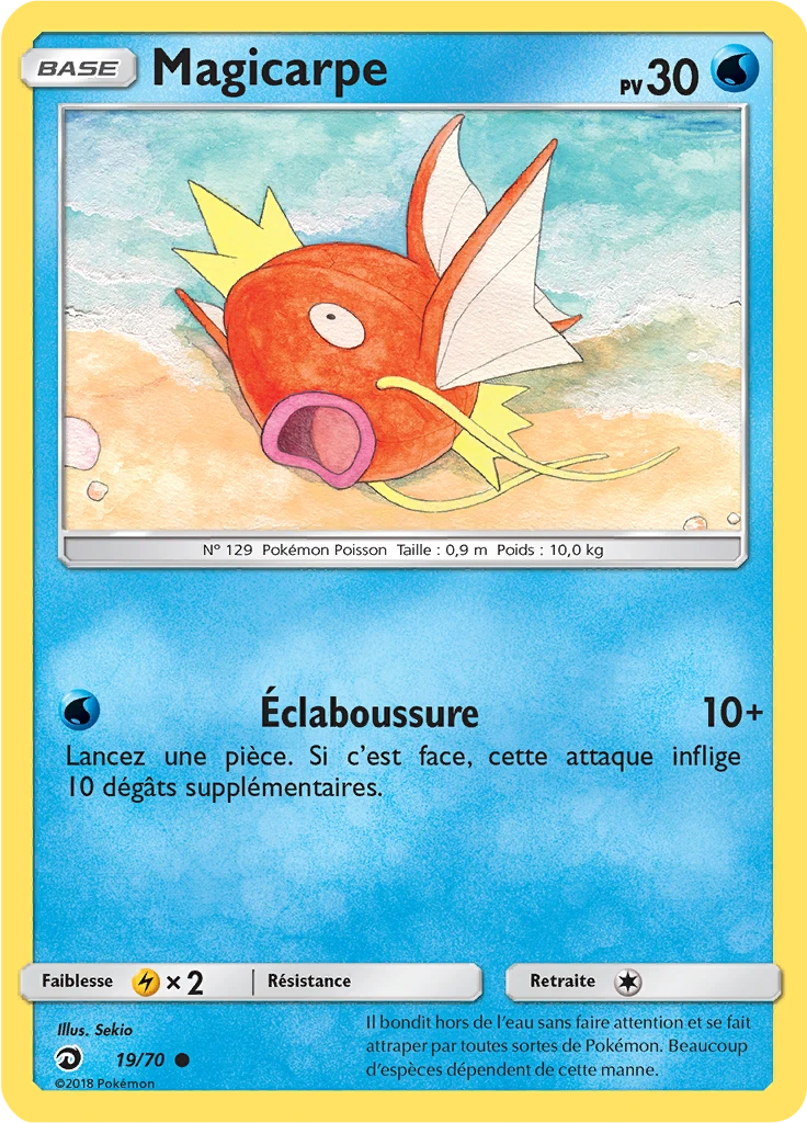 Carte Pokémon Magicarpe de l'extension Majesté Des Dragons