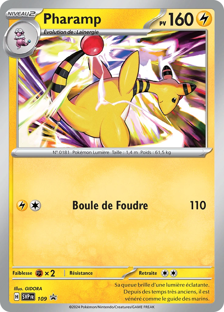 Carte Pokémon Pharamp de l'extension SVP Black Star Promos