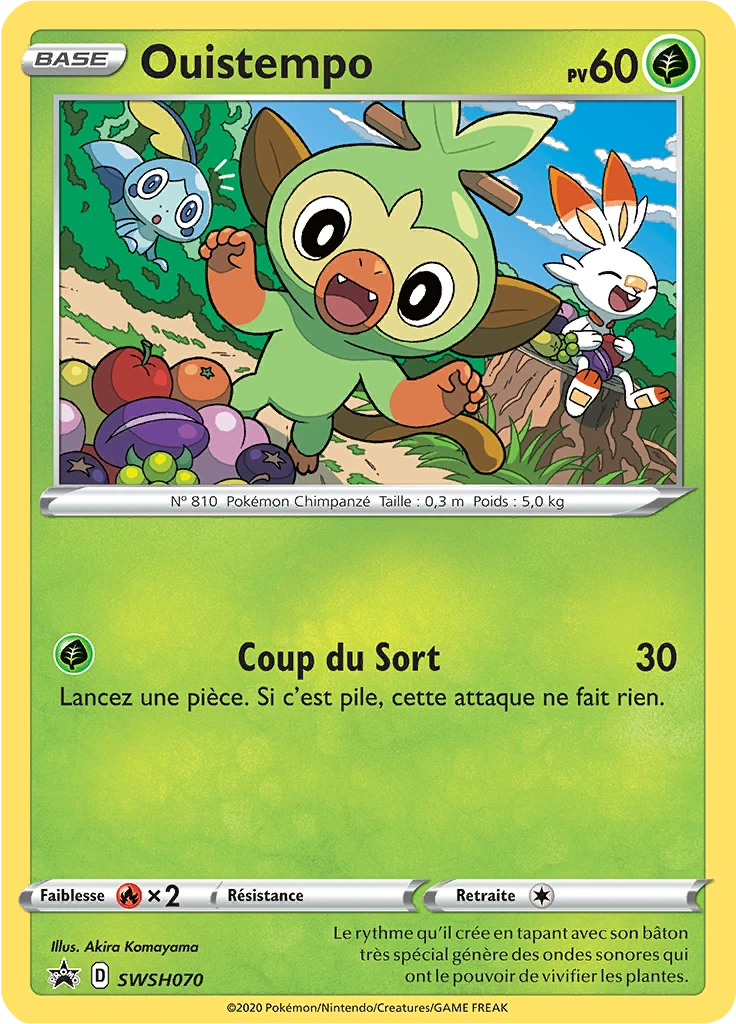 Carte Pokémon Ouistempo de l'extension Promo SWSH