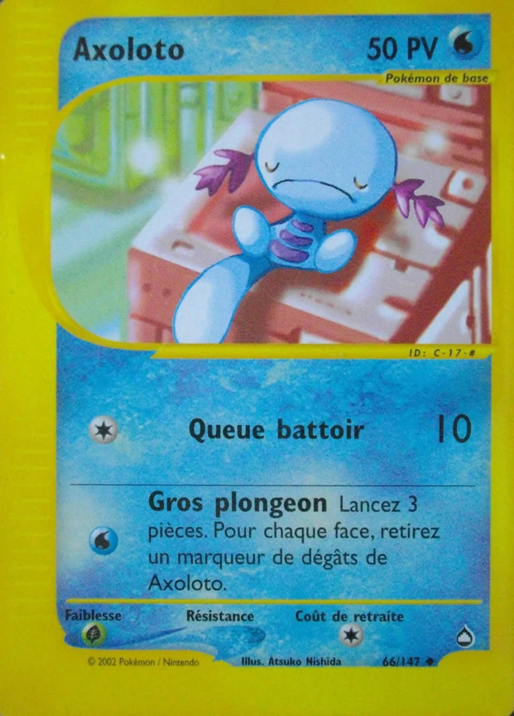 Carte Pokémon Axoloto de l'extension Aquapolis