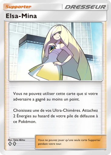 Carte Pokémon Elsa-Mina de l'extension Crise Interdimensionnelle