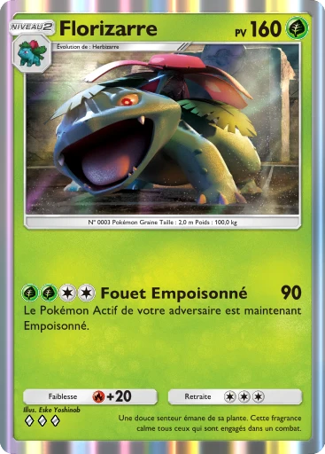 Carte Pokémon Florizarre de l'extension Embrasement Écarlate