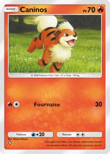 Carte Pokémon Caninos de l'extension Gardiens Astraux