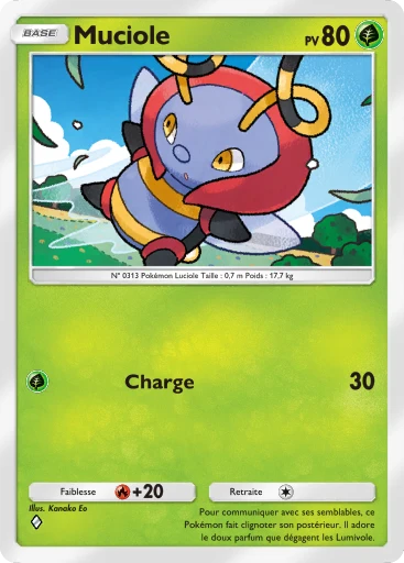 Carte Pokémon Muciole de l'extension L'Ambition de la Team Rocket