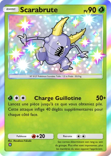 Carte Pokémon Scarabrute de l'extension La Clairière d'Évoli
