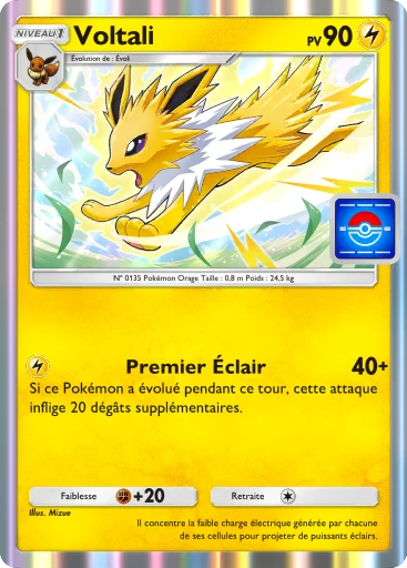 Carte Pokémon Voltali de l'extension Promo-A