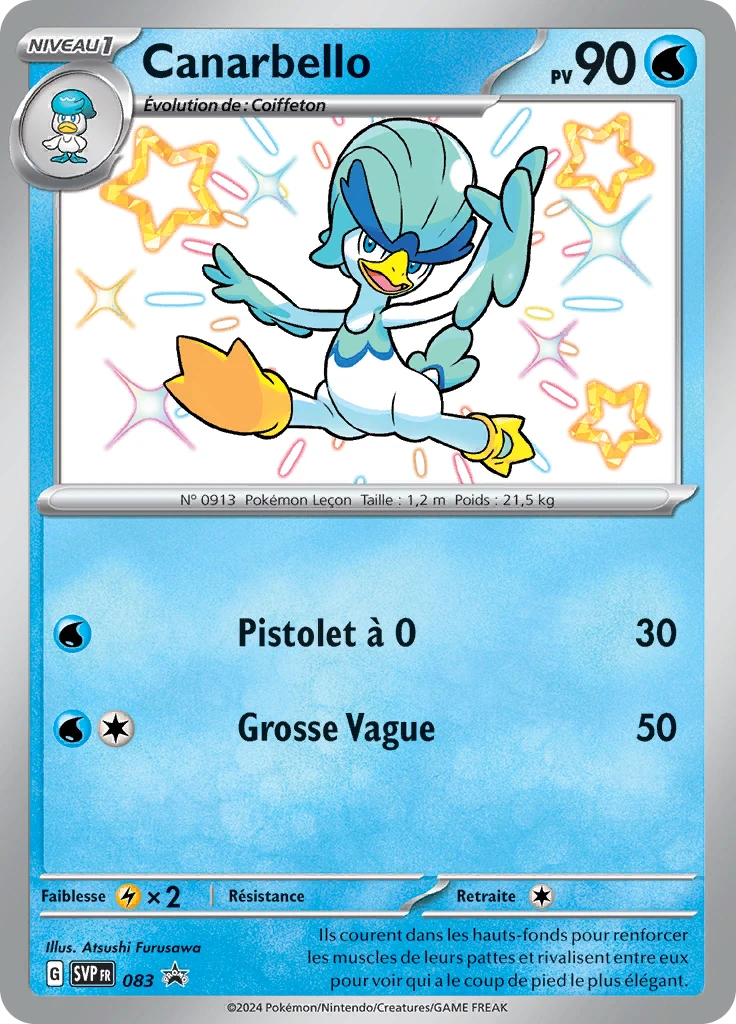 Carte Pokémon Canarbello de l'extension SVP Black Star Promos