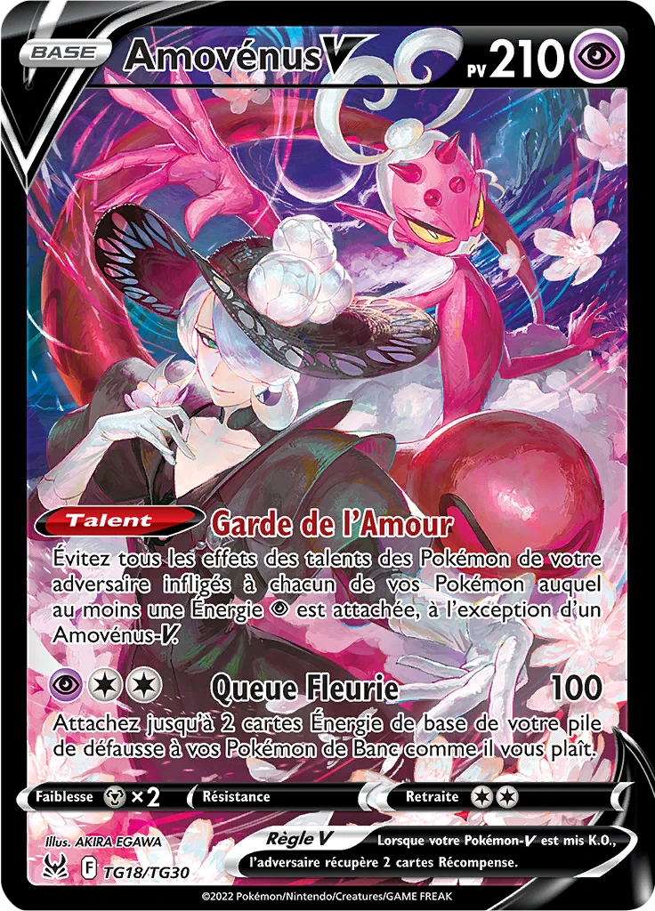 Carte Pokémon Amovénus V de l'extension Origine Perdue