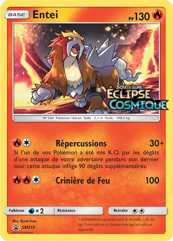 Carte Pokémon Entei de l'extension Promo SM