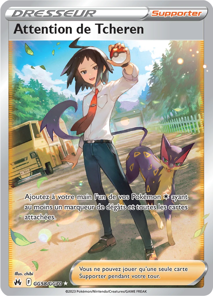 Carte Pokémon Attention de Tcheren de l'extension Zénith Suprême
