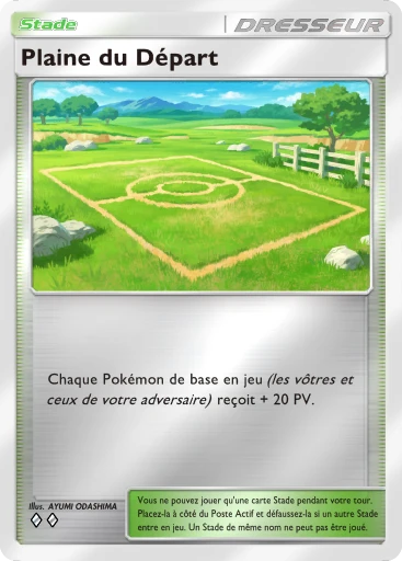 Carte Pokémon Plaine du Départ de l'extension Booster de Luxe Méga