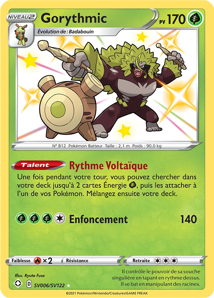 Carte Pokémon Gorythmic de l'extension Destinées Radieuses