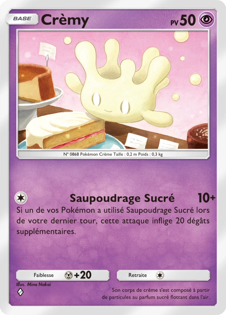 Carte Pokémon Crèmy de l'extension Booster de Luxe ex