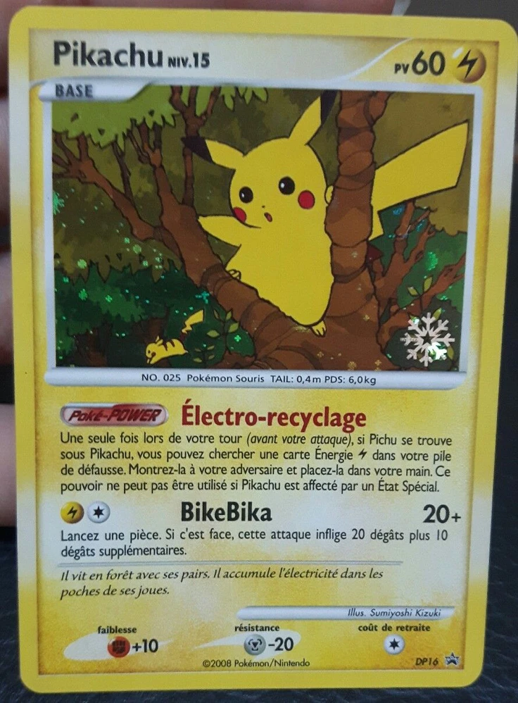 Carte Pokémon Pikachu de l'extension Promo DP