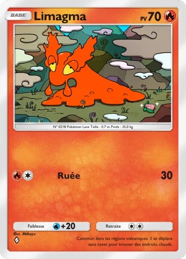 Carte Pokémon Limagma de l'extension Sagesse entre Ciel et Mer