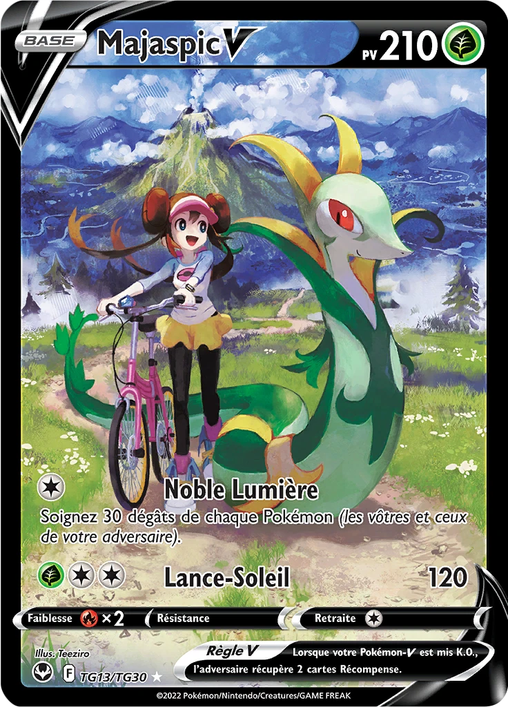 Carte Pokémon Majaspic V de l'extension Tempête Argentée