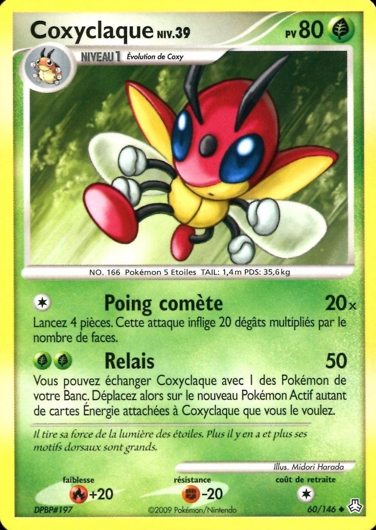 Carte Pokémon Coxyclaque de l'extension Éveil des Légendes
