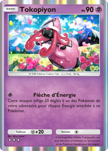 Carte Pokémon Tokopiyon de l'extension Gardiens Astraux