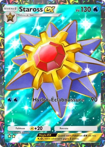 Carte Pokémon Staross-ex de l'extension Puissance Génétique