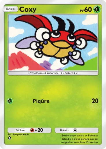 Carte Pokémon Coxy de l'extension Sagesse entre Ciel et Mer