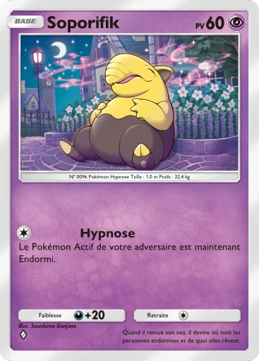 Carte Pokémon Soporifik de l'extension Méga-Rayonnement