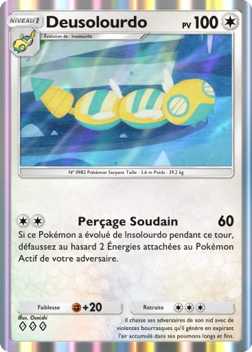 Carte Pokémon Deusolourdo de l'extension Propulsion Paradoxe