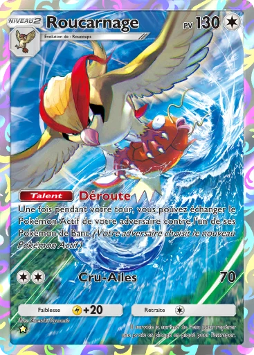 Carte Pokémon Roucarnage de l'extension Puissance Génétique
