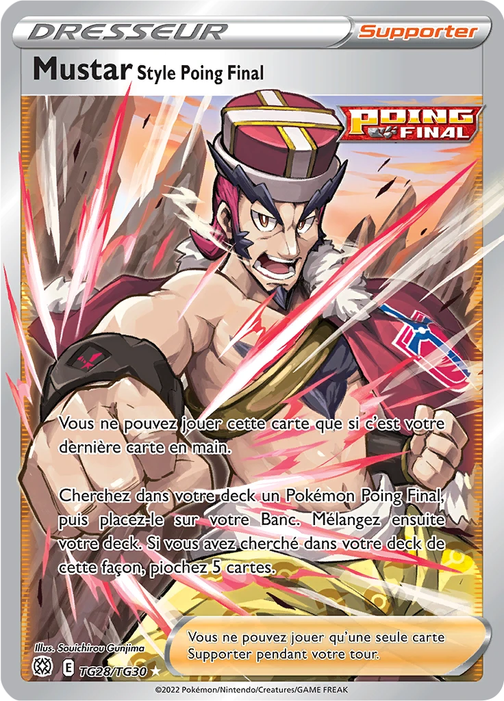 Carte Pokémon Mustar Style Poing Final de l'extension Stars Étincelantes