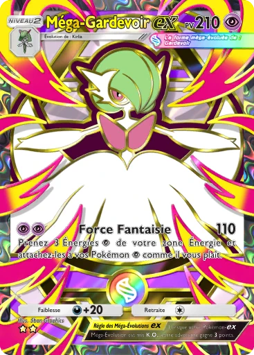 Carte Pokémon Méga-Gardevoir-ex de l'extension Booster de Luxe Méga