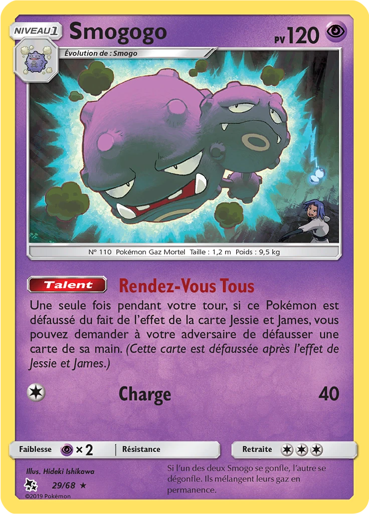 Carte Pokémon Smogogo de l'extension Destinées Occultes