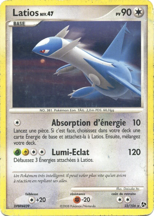 Carte Pokémon Latios de l'extension Duels au Sommets