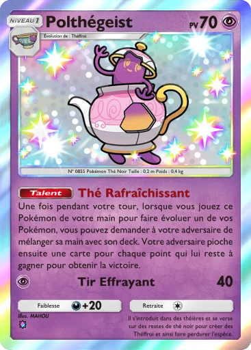 Carte Pokémon Polthégeist de l'extension L'Ambition de la Team Rocket