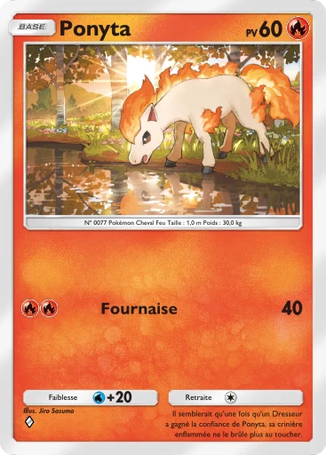 Carte Pokémon Ponyta de l'extension Méga-Ascension