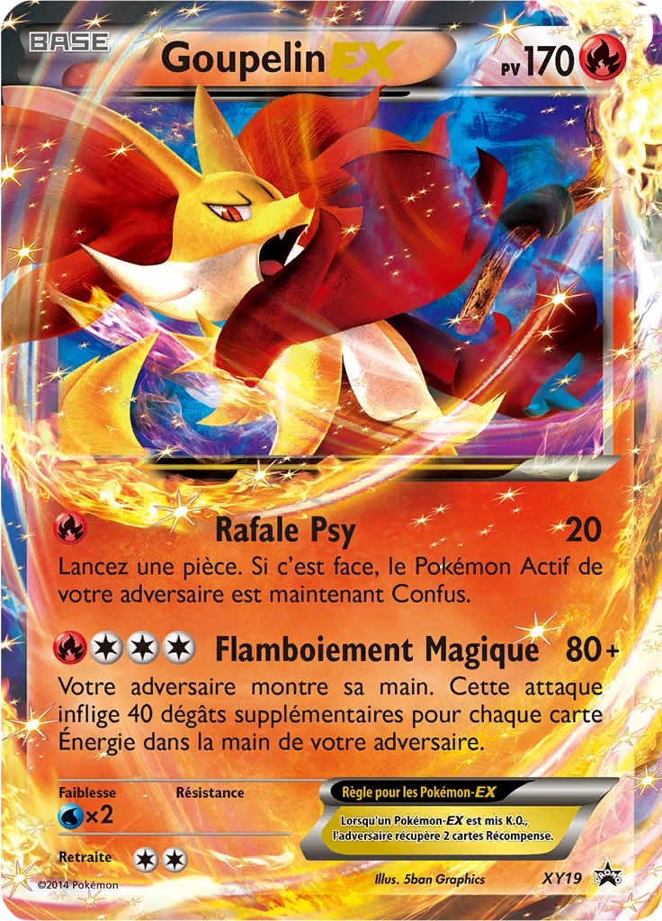 Carte Pokémon Goupelin EX de l'extension Promo XY