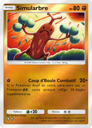 Carte Pokémon Simularbre de l'extension Booster de Luxe ex