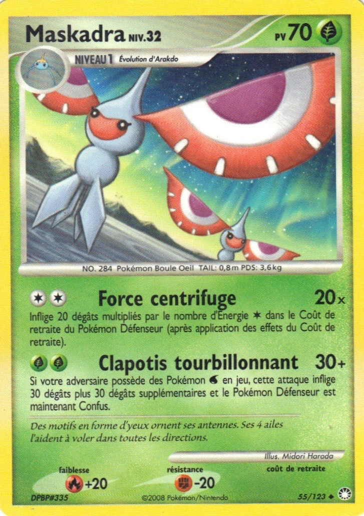 Carte Pokémon Maskadra de l'extension Trésors Mystérieux