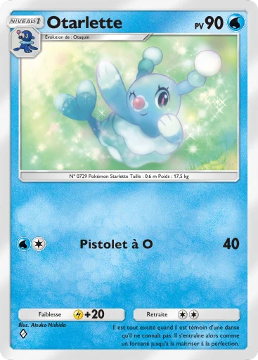 Carte Pokémon Otarlette de l'extension La Clairière d'Évoli