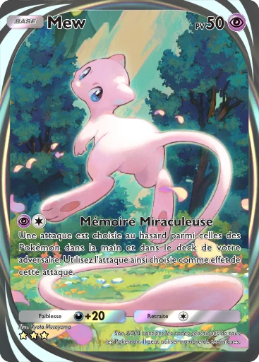 Carte Pokémon Mew de l'extension Méga-Rayonnement