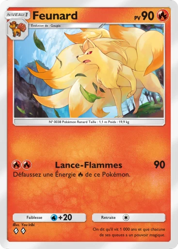 Carte Pokémon Feunard de l'extension Puissance Génétique