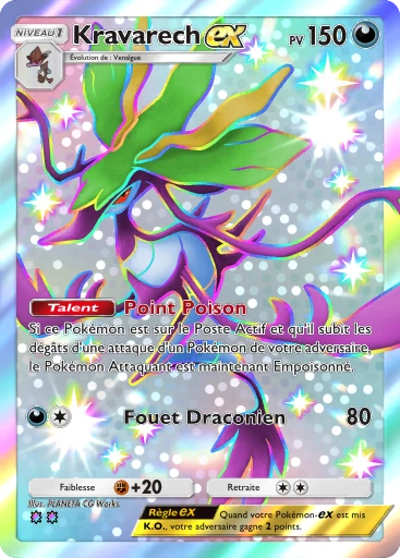 Carte Pokémon Kravarech-ex de l'extension Aura Palpitante