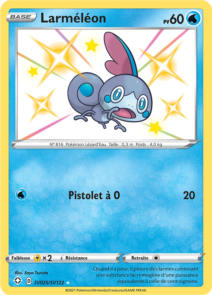 Carte Pokémon Larméléon de l'extension Destinées Radieuses