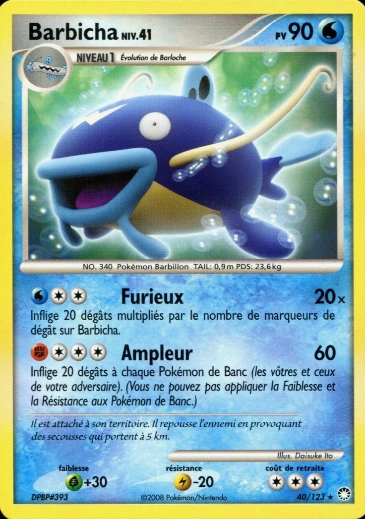 Carte Pokémon Barbicha de l'extension Trésors Mystérieux