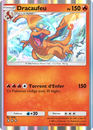 Carte Pokémon Dracaufeu de l'extension Embrasement Écarlate