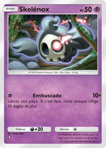 Carte Pokémon Skelénox de l'extension Méga-Ascension