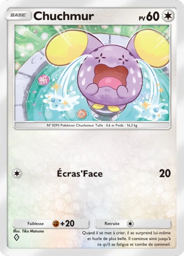 Carte Pokémon Chuchmur de l'extension Méga-Ascension